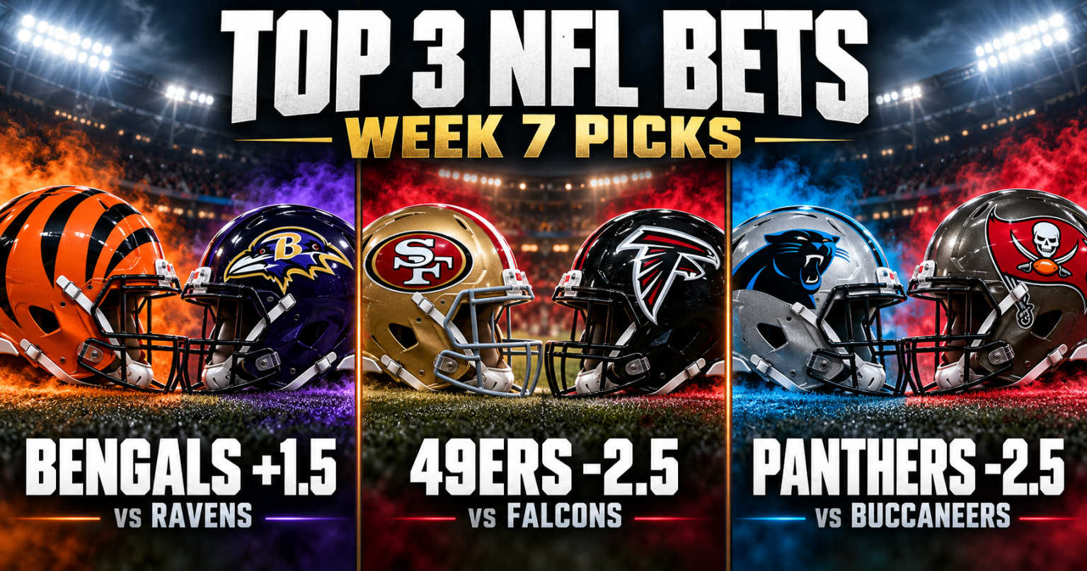 NFL Week 7 Top 3 games to bet on