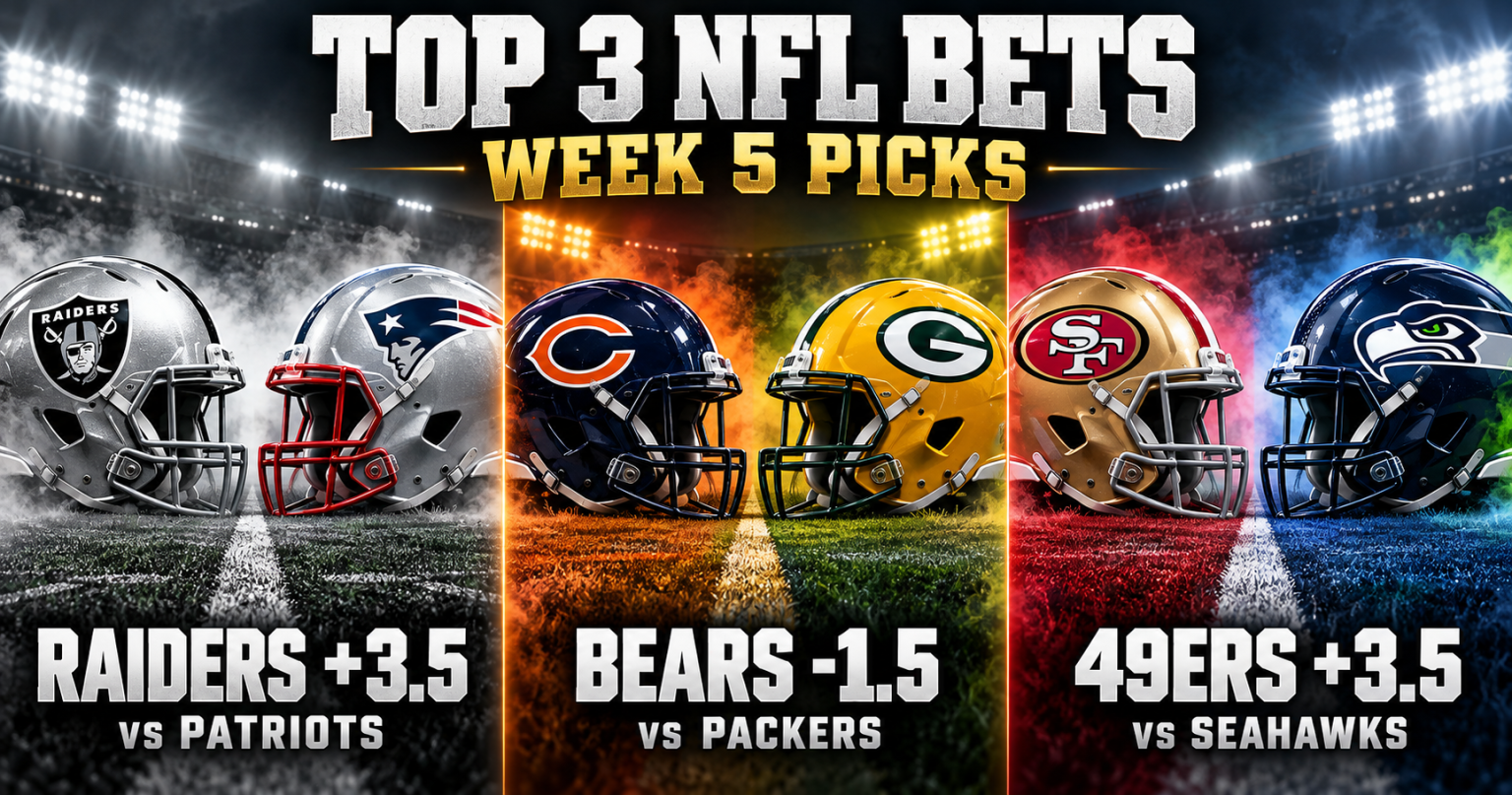 Top 3 NFL Picks for week 5