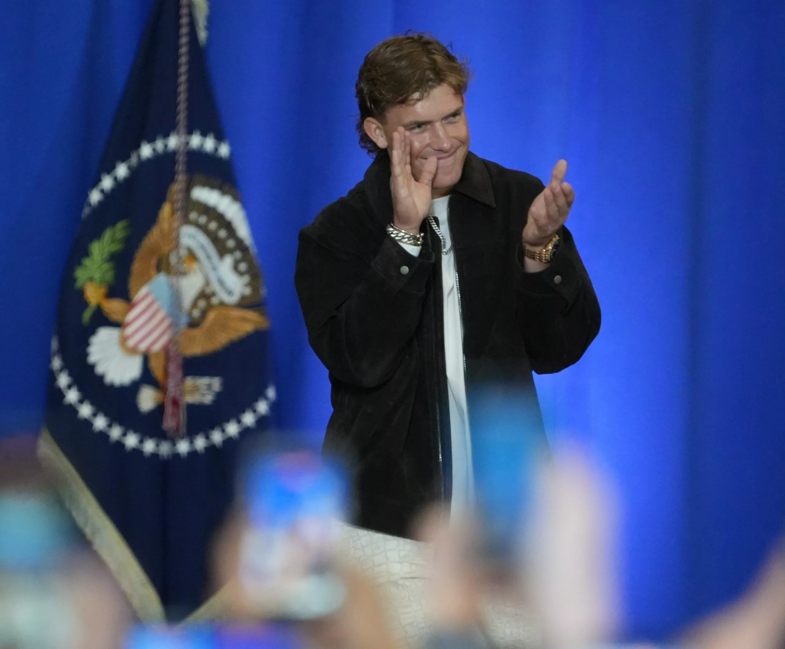 Jaxson Dart Introducing the President Should Not Be Controversial