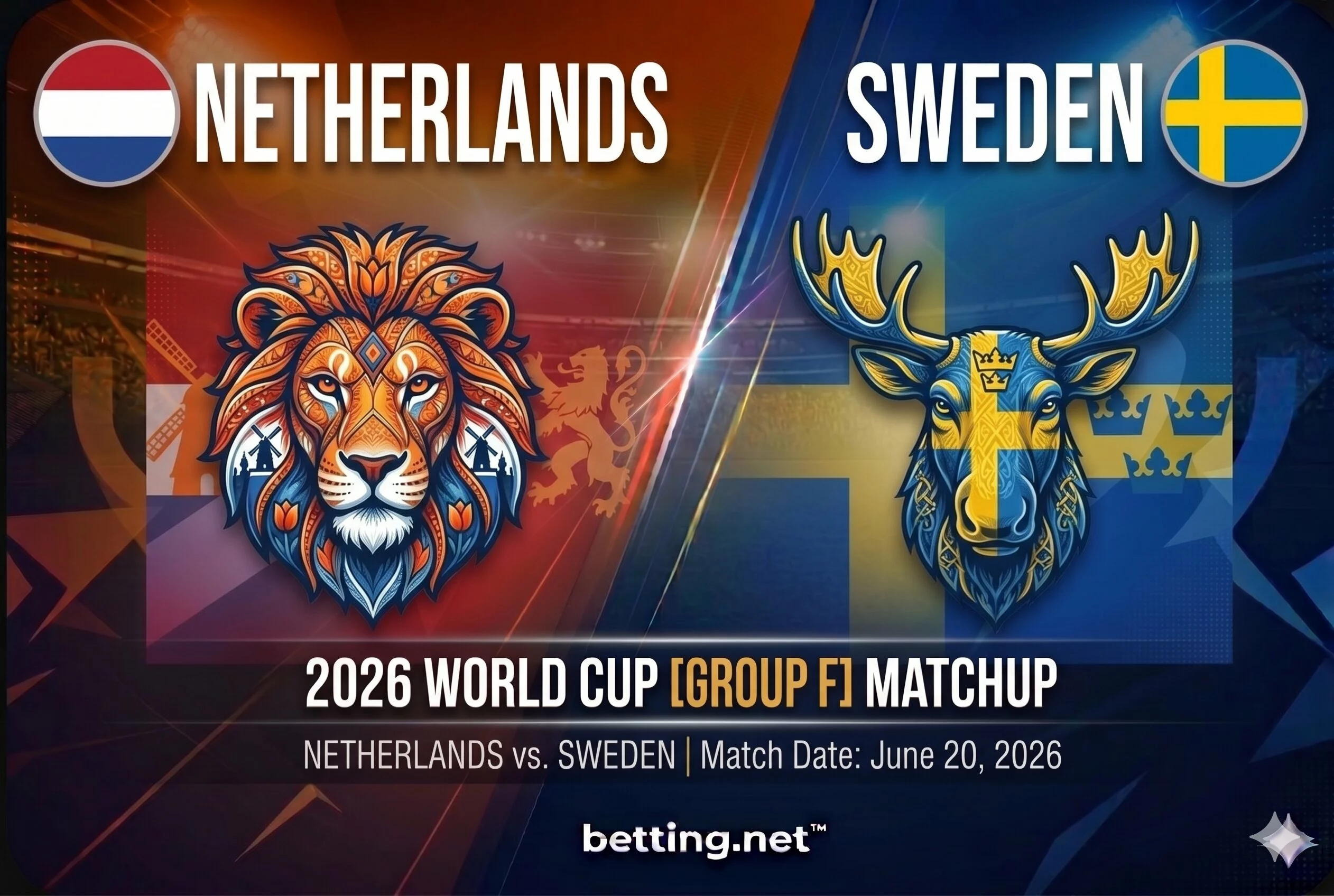 Netherlands vs Sweden Picks, Odds and Best Bets - World Cup 2026