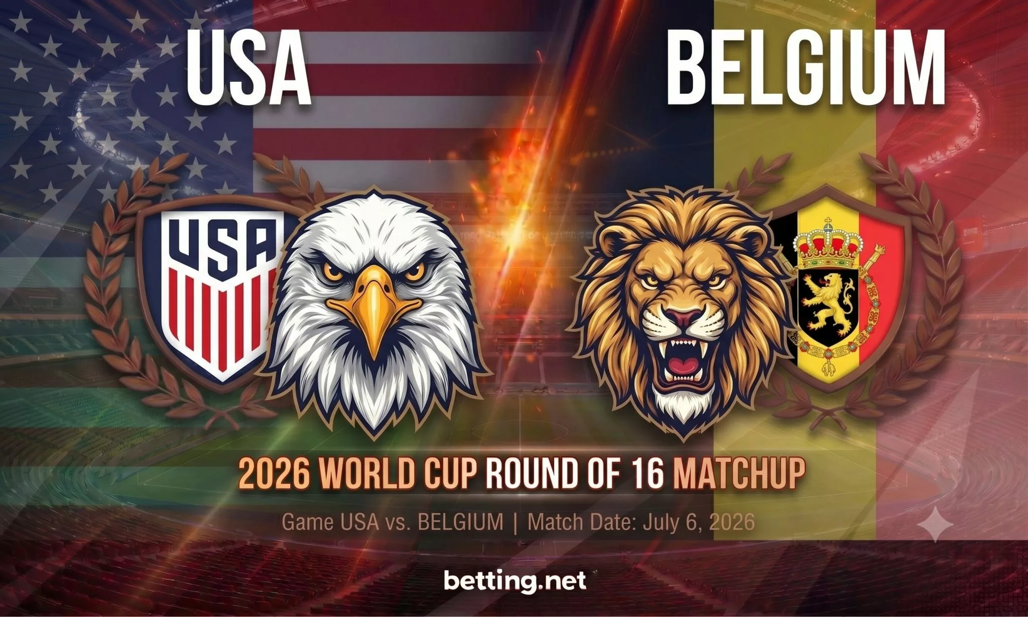 USA vs belgium world cup