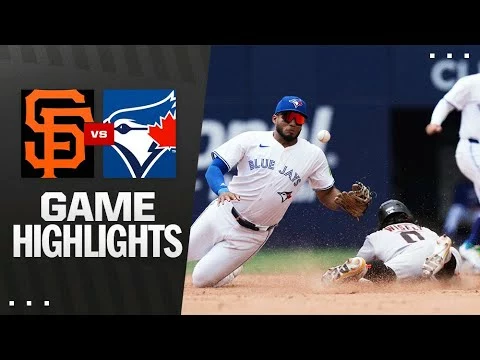 Video: Giants vs. Blue Jays Game Highlights (7/20/25) | MLB Highlights