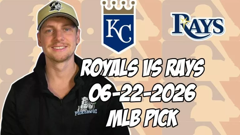 Video: Kansas City Royals vs Tampa Bay Rays 6/22/26 MLB Pick & Prediction | MLB Betting Tips