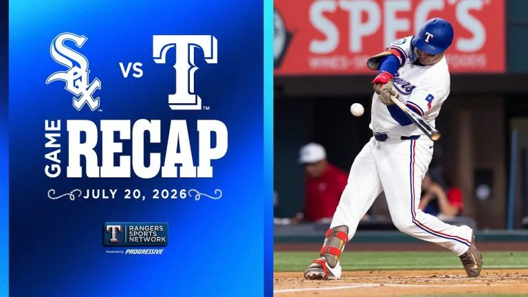 Video: Rangers vs White Sox Game Recap 7/20/2026 | Rangers Sports Network