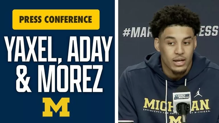 Video: Yaxel Lendeborg, Aday Mara, Morez Johnson Jr. Before Michigan NCAA Tournament Game vs. Howard